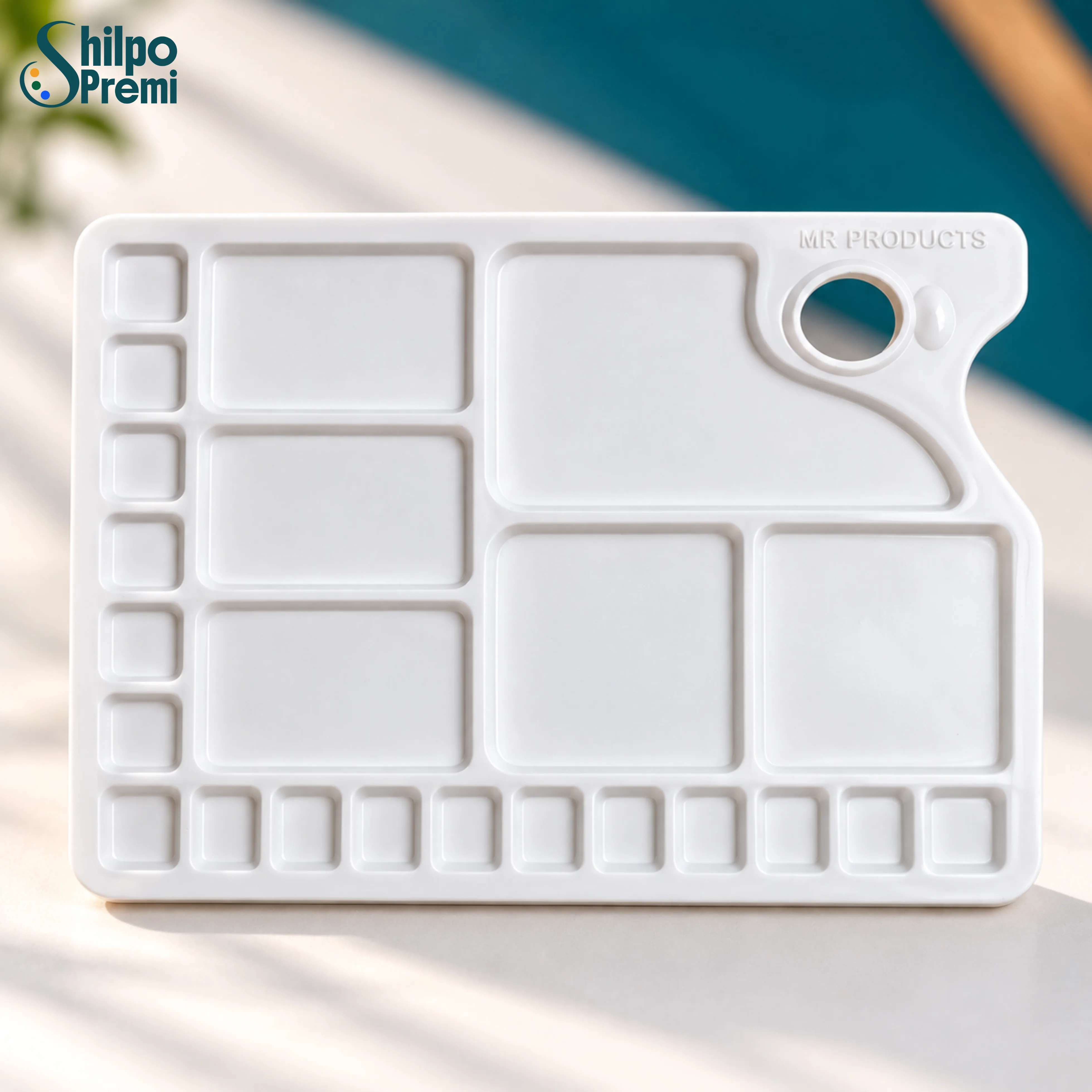 MR Products Large All-in-One Artist Paint Palette with Thumb Hole