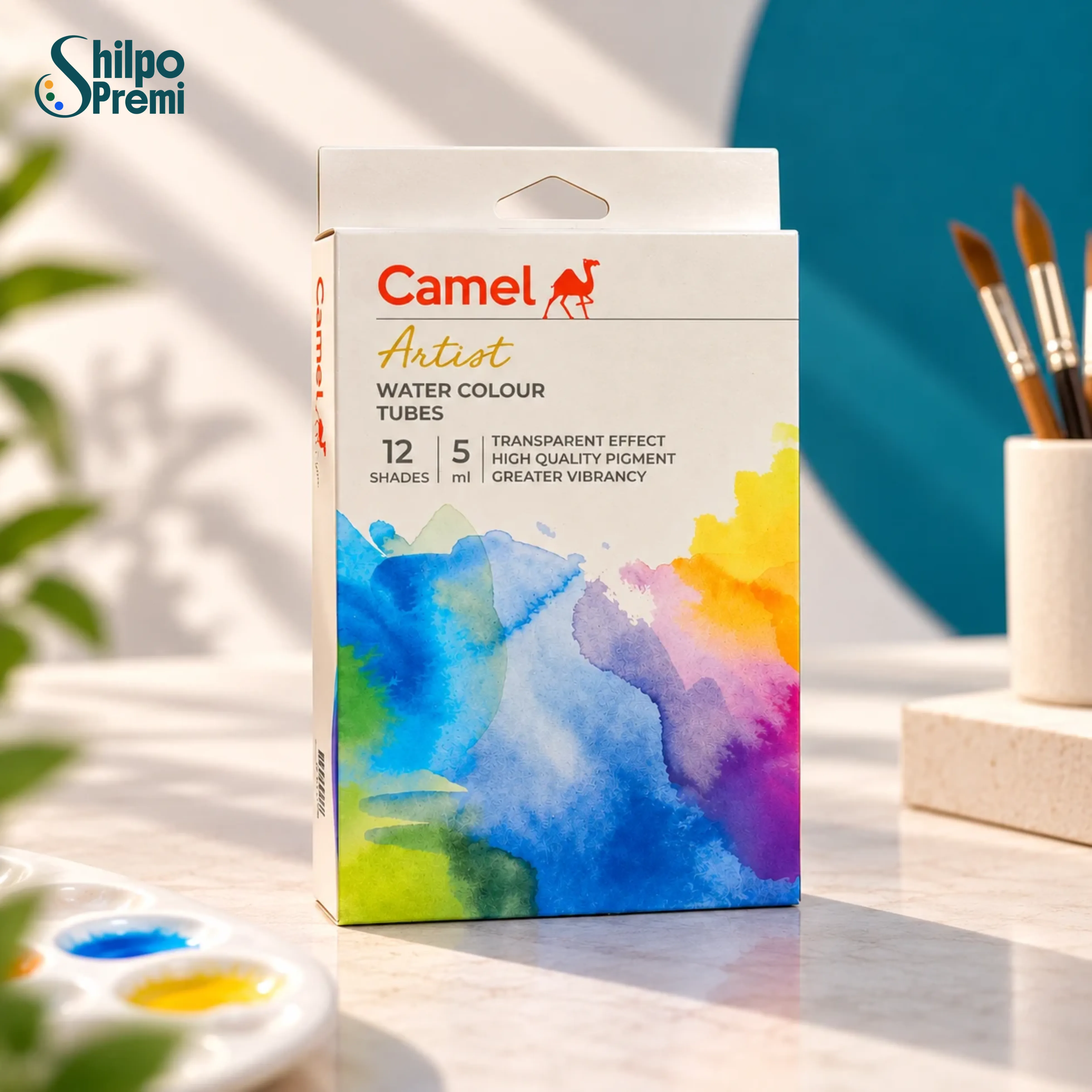 Camel Artist Water Colour Tubes – 12 Shades × 5ml